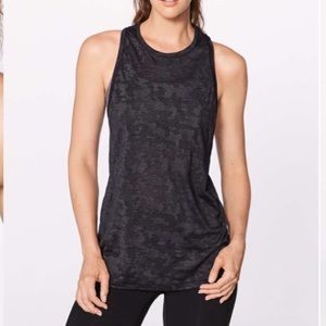 Lululemon miles ahead tank (camo), size 6